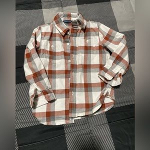 Janie and Jack plaid button up!